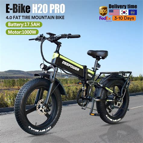 IDOTATA 20Inch Fat Tire Electric Bike 1000W 17 5Ah Battery Adult