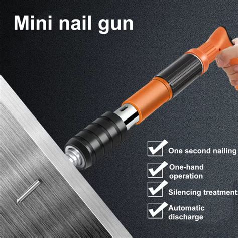 Powerful Handheld Concrete Nail G U N Dedicated Mini Cannon Nailer For