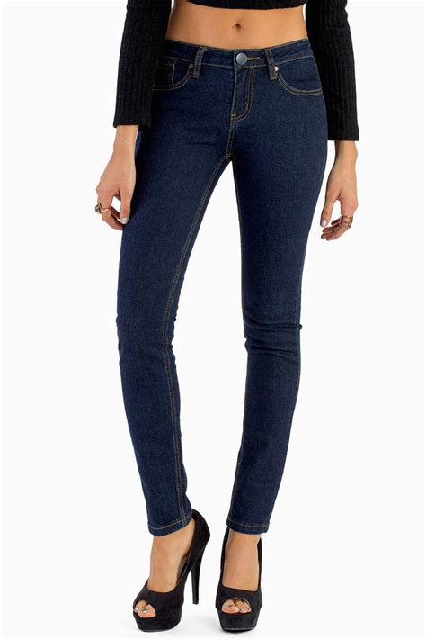 Blue Jeans - Mid Rise Jeans - Medium Wash Jeans - Dark Huntington Denim ...