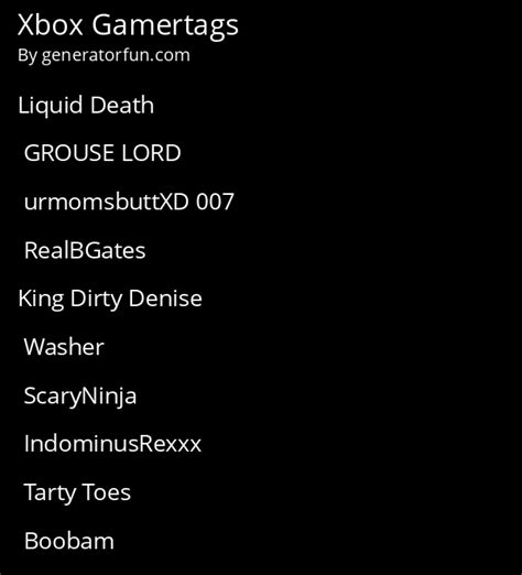 Xbox Gamertag Generator - Generate a Random Xbox Gamertag