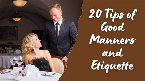 20 Tips Of Good Manners And Etiquette Youtube