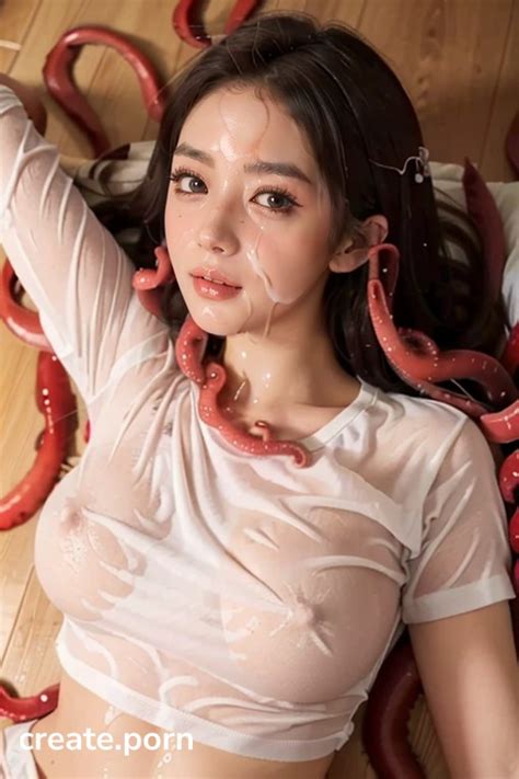 Full Body Tentacles Laying Asian AI Porn