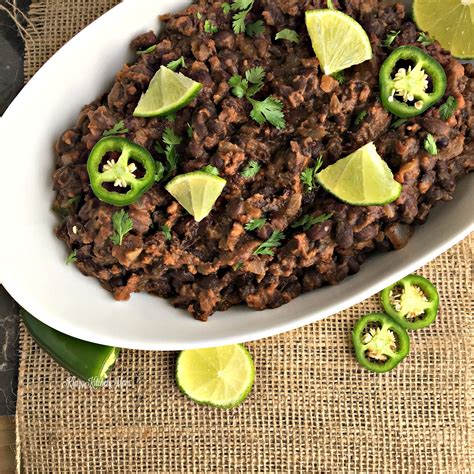 Restaurant Style Black Beans With Chorizo Krazy Kitchen Mom