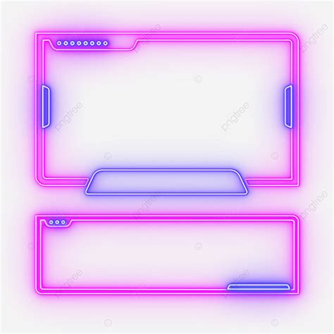 Twitch Stream Panel Png Picture Neon Twitch Stream Panels Collection