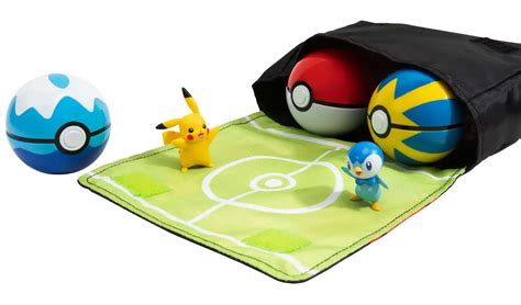 Pokemon Clip N Go Bandolier Set Deluxe Pack Playset Pikachu Piplup