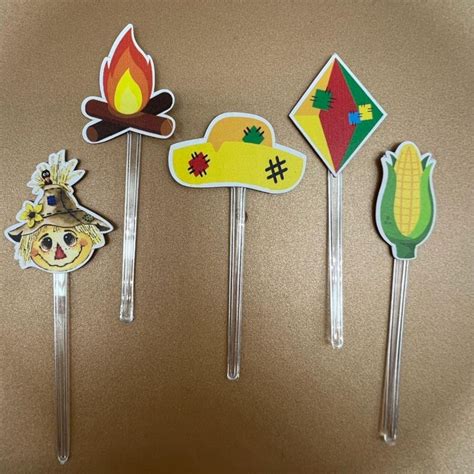 Pick Decorativo Festa Junina 10 Unidades Shopee Brasil