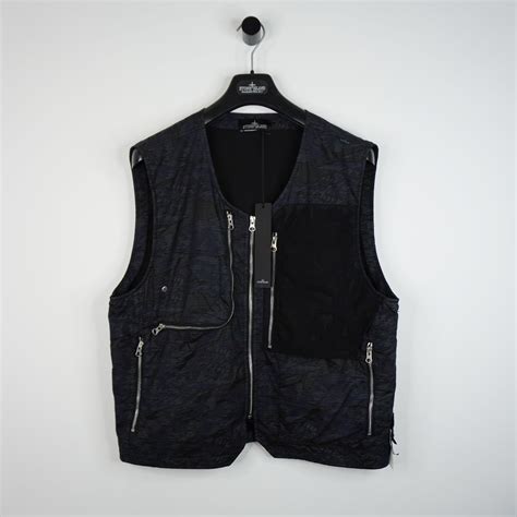 Stone Island Black DPM Ripstop Devore Shadow Project Utility Vest