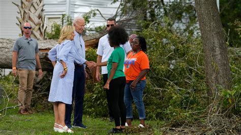 Biden In Hurrikan Zone Niemand Mit Verstand Kann Klimawandel Leugnen