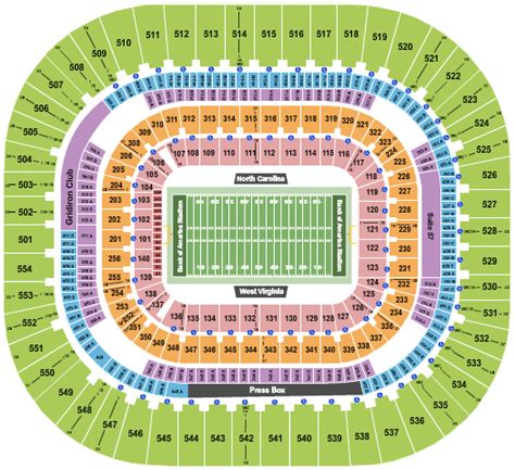 Bank Of America Stadium Dukes Mayo Seating Chart Star Tickets