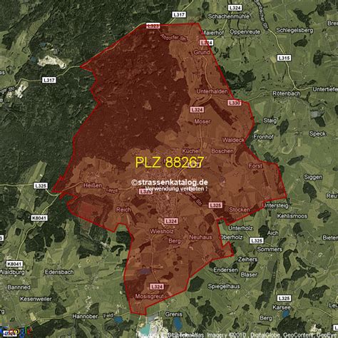 Postleitzahlgebiet 88267 - PLZ