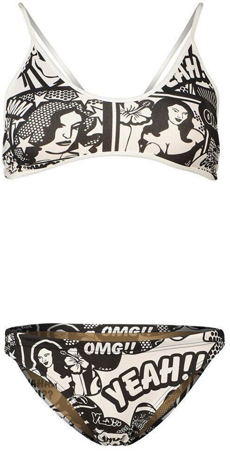 Turbo Yeah Comic Thin Strap Bikini Women Black Ab Preisvergleich Bei