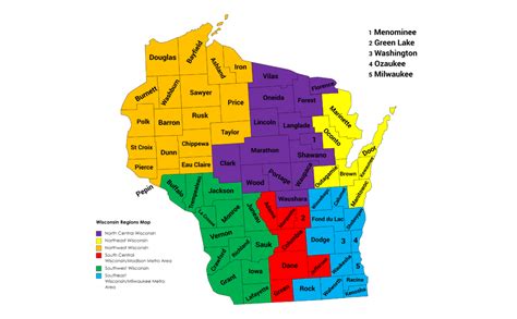 Regions Map – Wisconsin Project Center