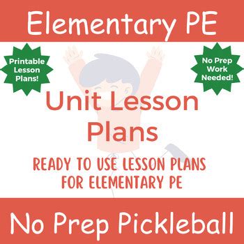 No Prep Pe Pickleball Unit Lesson Plan For Elementary School Pe