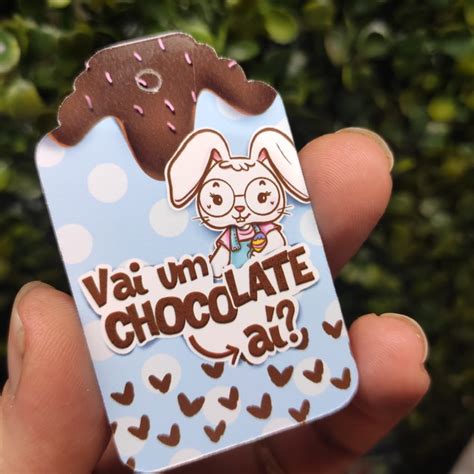 50 Tag de Páscoa Agradecimento ao Cliente Vai Um Chocolate