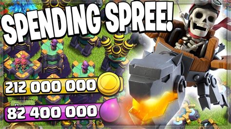 Spending Over 300 Million In Loot Clash Of Clans Youtube