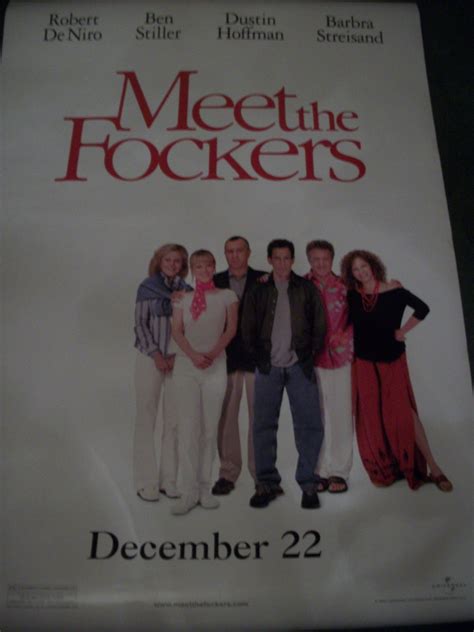 Meet The Fockers Original Movie Poster Approx. 4 feet X 5ft9