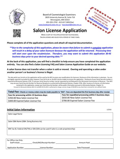 Mn Cosmetology License Lookup 2016 2024 Form Fill Out And Sign