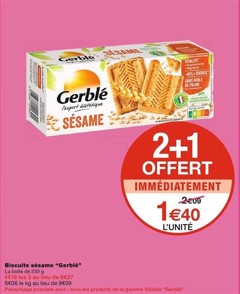 Promo Gerbl Biscuits S Same Chez Monoprix