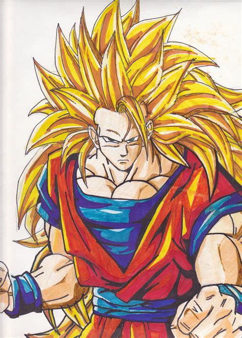 Goku Ssj3 Drawing at GetDrawings | Free download