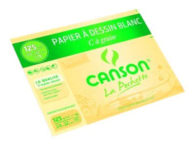 Canson C à Grain pochette papier à dessin 12 feuilles 24 x 32