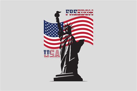 Statue of Liberty, USA, American Symbol Graphic by BreakingDots ...