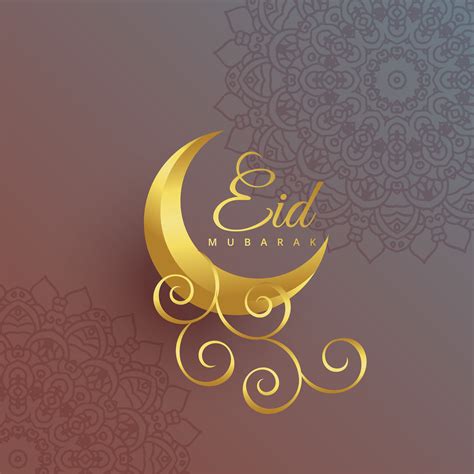 Premium Eid Mubarak Creative Moon Festival Design Download Free