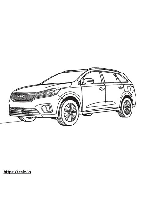 Kia Pages Sorento Coloring Template Sketch Coloring Page