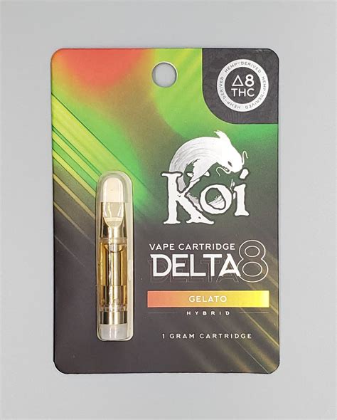 Koi Delta 8 1g Vape Cart Gelato Skin Dipt