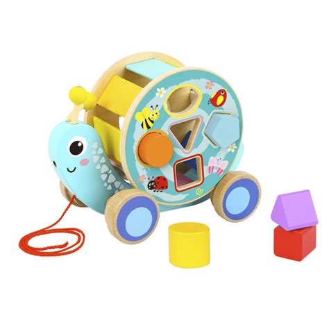 Tooky Toy Pull Along Snail With Blocks Rooke Reese