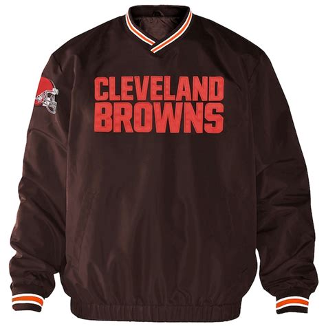 Mens Brown Cleveland Browns Historic Logo Stop And Go Cross Over Crew