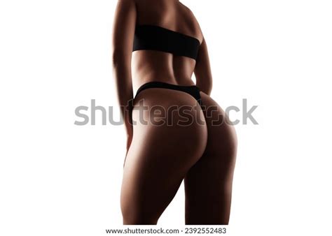 Slim Sexy Woman Black Lingerie On Stock Photo Shutterstock