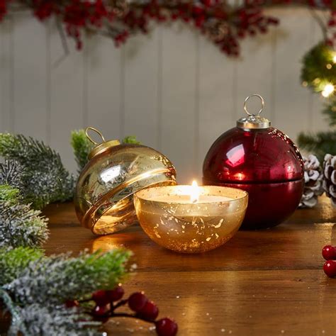 Bauble Ornament Candle Gold Candle Candles Bauble Baubles Ornament Ornaments Xmas