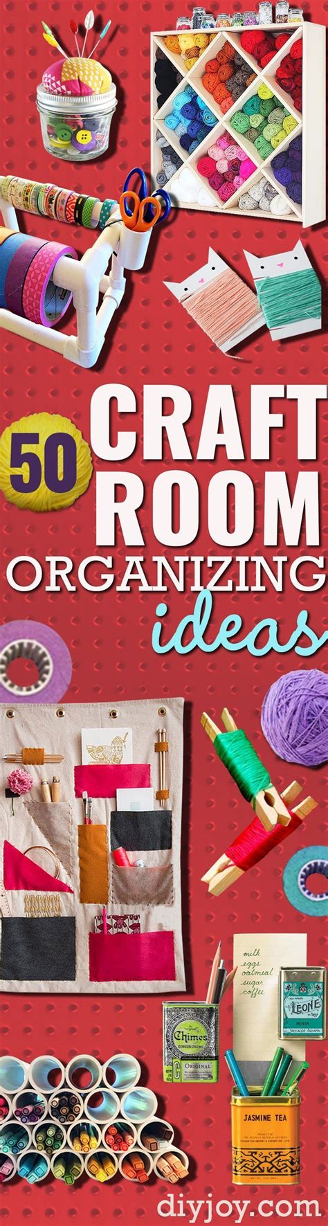 50 Clever Craft Room Organization Ideas - Sweet PNG