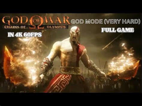 God Of War Chains Of Olympus Remastered Full Gameplay God Mode Complete