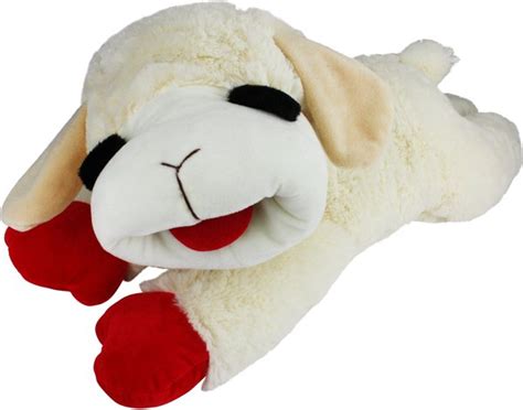 Multipet Lamb Chop Squeaky Plush Dog Toy Jumbo