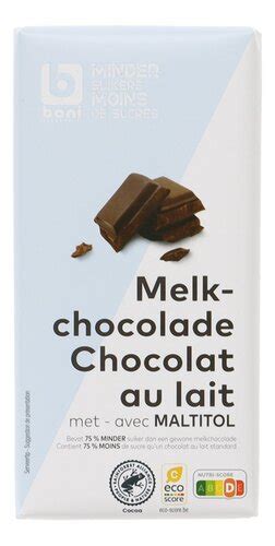 Boni Chocolat Lait Maltitol Colruyt