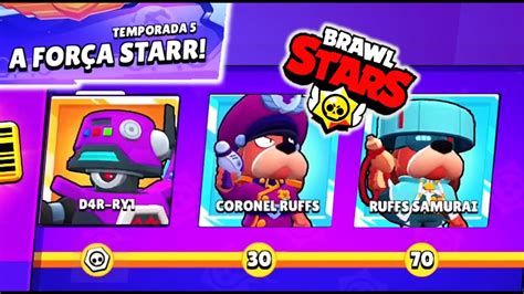 Liberei O Passe E O Novo Brawler Esta Incrivel Coronel Ruff Youtube