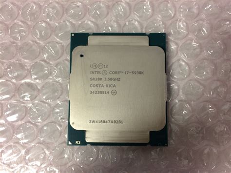 Intel Core i7-5930K SR20R 3.50GHz 6-Core LGA 2011-3 CPU Core Processor ...