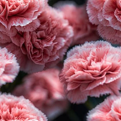 Premium Ai Image A Bunch Of Pink Carnations With The Word Carnation