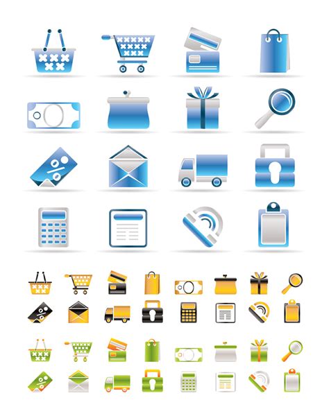 3 sets of utility icon vector Free Vector / 4Vector