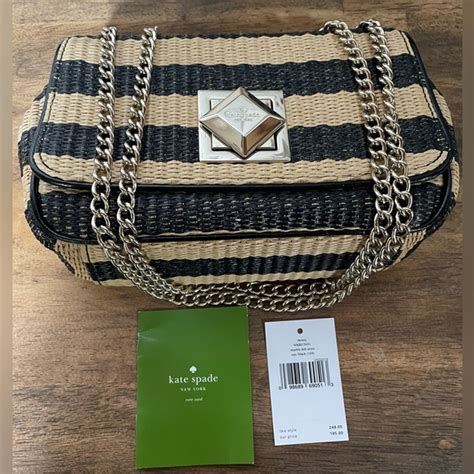 Kate Spade Bags Nwt Kate Spade Christy Marble Hill Straw Natural