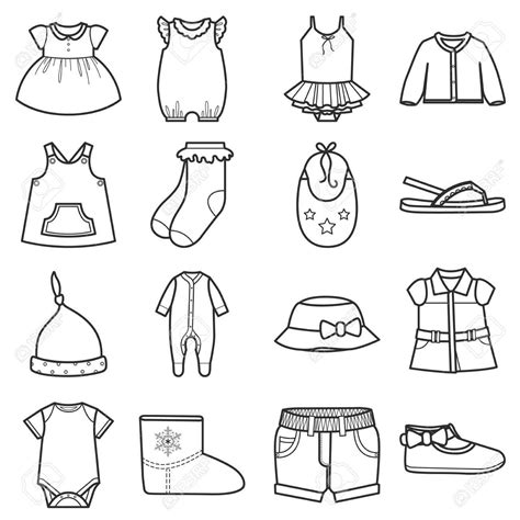 Baby Clothes Drawing at GetDrawings | Free download