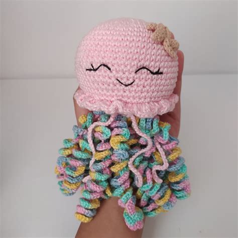 Agua Viva Amigurumi Loja Geek Mandy Elo Produtos Especiais