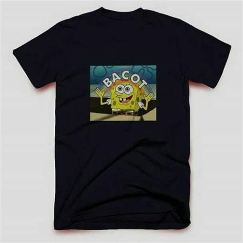 Jual Baju Spongebob Bacot T Shirt Spongebob Bacot Spongebob Bacot