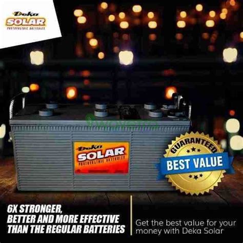 Deka V Ah Gel Solar Inverter Deepcycle Battery Wavetra