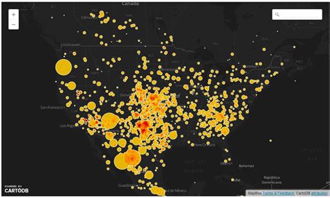 Every Meteorite Fall On Usa Mapped Earth Map Impact Crater Map