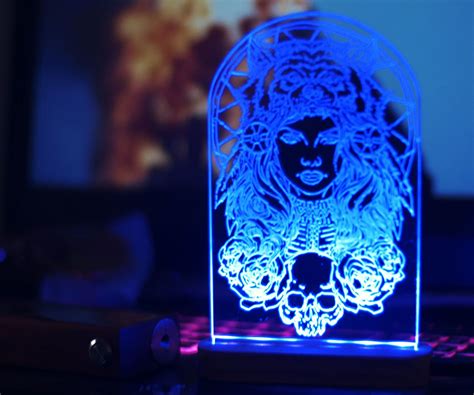 DIY Decorative Acrylic RGB LED Lamp : 5 Steps - Instructables