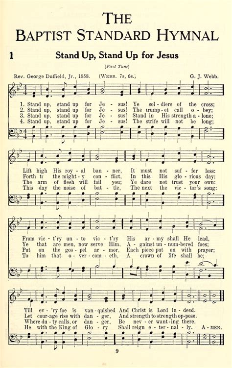 The Baptist Standard Hymnal With Responsive Readings A New Book For All Services Page 1