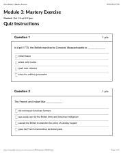 Exam 3 Pdf Quiz Module 3 Mastery Exercise 10 18 20 8 01 PM Module 3