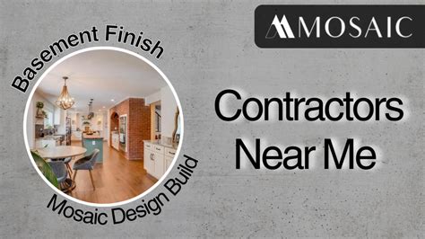 Basement Finish Contractors Near Me Mosaic Design Build Expert